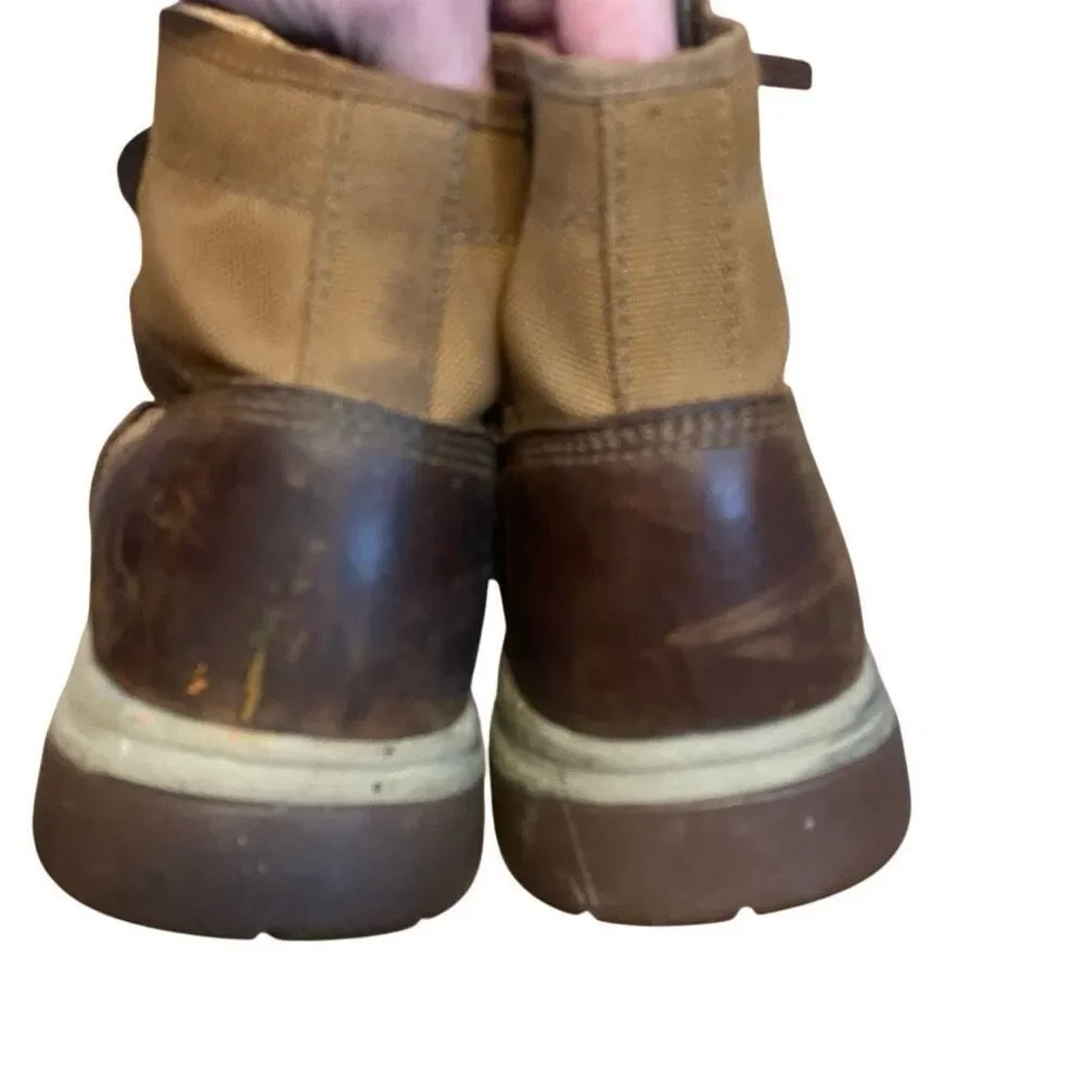 Carhartt men’s leather boots size 10.5 style FA5015-M ASTM f2892-18 EH stains an